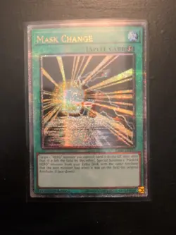 Yu-Gi-Oh Mask Change RA04-EN142-QUARTER Century Secret Rare 1st Edition - Image 1