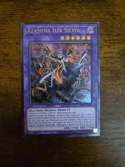 Yu-Gi-Oh OP28-EN003 Azamina Ilia Silvia Ultimate Rare NM Condition - Image 1