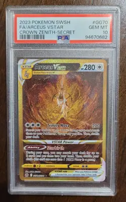 2023 Pokemon SWSH Crown Zenith Arceus VSTAR Galarian Gallery #GG70/GG70 PSA 10 - Image 1