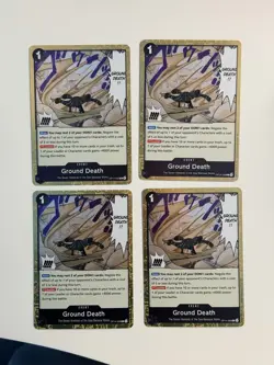 One Piece TCG Ground Death Rare (x4) OP14-096 Playset English/Near Mint - Image 1