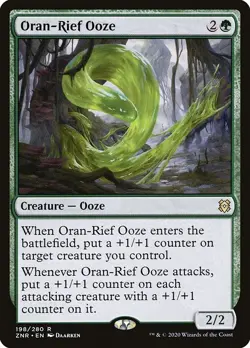 Oran-Rief Ooze 2x FOIL ZNR MTG Zendikar Rising Rare MINT green - Image 1