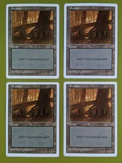 Swamp (440) x4 Fifth Edition 5th 4x Magic the Gathering MTG White Border - Image 1