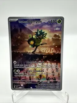 CRIMP Error - Teal Mask Ogerpon #123 Pokemon TCG Scarlet & Violet Promo Crimped - Image 1
