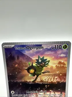 CRIMP Error - Teal Mask Ogerpon #123 Pokemon TCG Scarlet & Violet Promo Crimped - Image 2
