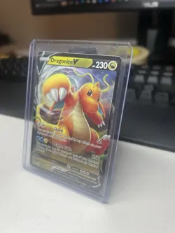 Dragonite V SWSH154 Black Star Promo Ultra Rare Holo Pokemon TCG Card LP - Image 2