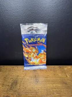 HEAVYU! LONG CRIMP BASE SET UNLIMITED CHARIZARD PACK POKEMON TCG CHARIZARD ART - Image 2