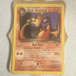 Wizards Pokemon TCG Dark Charizard 21/82 Team Rocket Non-Holo Rare English 2000 - Image 1