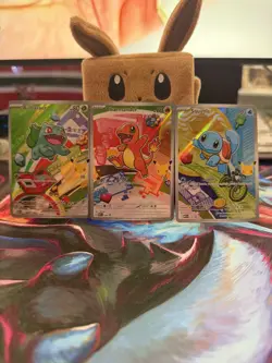 Pokemon TCG First Partner Illustration Collection Series 1 Kanto GEN 1 Starters - Image 1