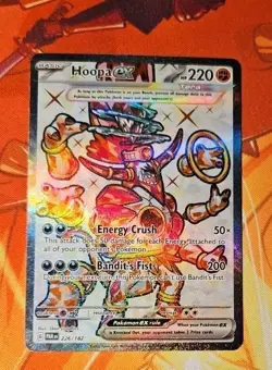 HOOPA EX 226/182 ULTRA RARE PARADOX RIFT POKEMON NEAR MINT - Image 1