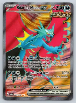 ROARING MOON EX 229/182 ULTRA RARE PARADOX RIFT POKEMON LP TAKUYOA - Image 1