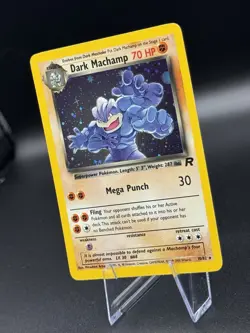 Pokemon TCG Dark Machamp Rare Holo 10/82 Team Rocket LP/NM Condition WOTC 2000 - Image 2