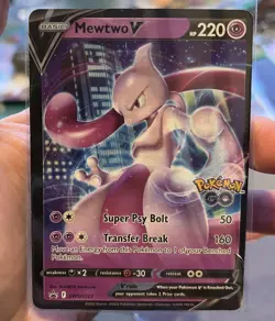 💜 Mewtwo V SWSH223 Black Star Promo Holo | Pokemon GO| NM/MINT🔥 Ultra Rare 💎 - Image 1