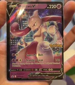💜 Mewtwo V SWSH223 Black Star Promo Holo | Pokemon GO| NM/MINT🔥 Ultra Rare 💎 - Image 2