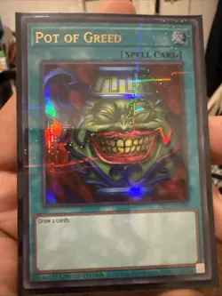 Yugioh! Pot of Greed TBC1-EN001 Ultra Rare Parallel Limited Edition - Image 2