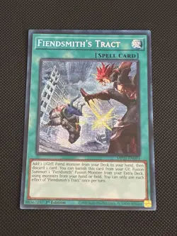Yugioh! | Fiendsmith's Tract MP25-EN093 2025 Mega Pack Prismatic Secret Rare NM - Image 1