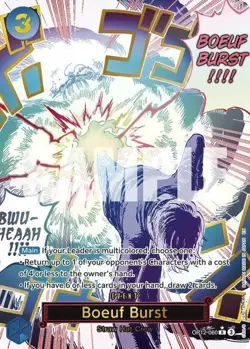 One Piece Boeuf Burst (Alternate Art) - OP12-060 - R - Foil, Near Mint Legacy of - Image 1