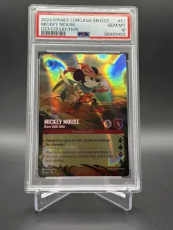 2024 Disney Lorcana Mickey Mouse - Brave Little Tailor Promos #01/D23 PSA 10 - Image 1
