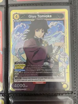 Union Arena CCG Demon Slayer Giyu Tomioka UE05BT/MKY-1-008 Super Rare - Image 1