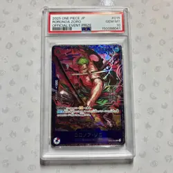 PSA 10 Zoro ST21-015 Flagship Battle 2025 Top 8 Prize ONE PIECE Card Japanese - Image 1