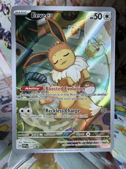 Pokemon TCG Eevee Prismatic Evolutions Black Star Promo Card ETB #173 Card - Image 1