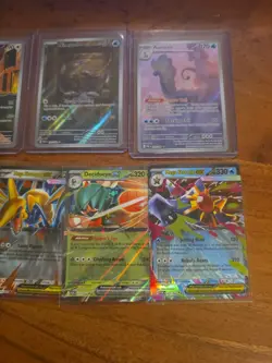 9x English Pokemon TCG mixed card lot IR SR and EX assorted sets - Image 2