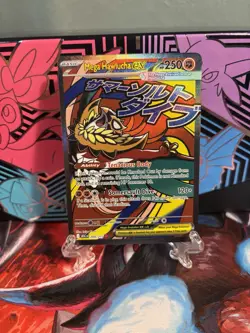 Mega Hawlucha EX 268/217 Full Art Holo Pokemon Card NM - Image 1