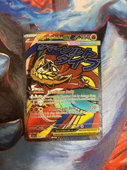 Mega Hawlucha EX 268/217 Full Art Holo Pokemon Card NM - Image 2