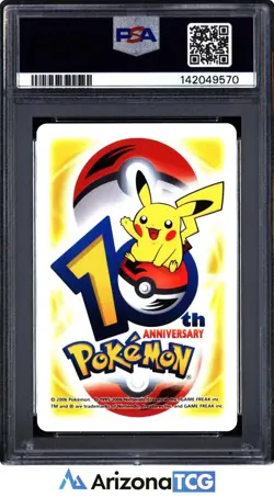 Pokemon 2006 Latias Yellow Queen Of Hearts 10th Annv. Playing Card PSA 10 - Image 2
