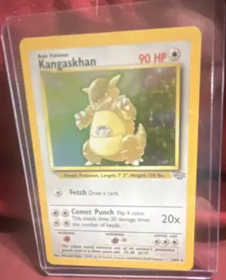Pokemon Kangaskhan Jungle Holo Rare 5/64 90 HP Basic WOTC 1999 English Card - Image 1