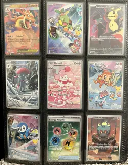 Pokemon TCG Collection Lot + Binder - 360 Total Cards NM/Mint Full Art EX Promos - Image 1