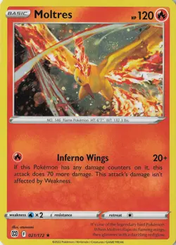 Moltres (Cosmos Holo) Promo Miscellaneous Cards & Products 021/172 NM Holo - Image 1