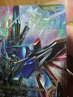 Bandai Gundam Card Game Destiny Gundam GD04-050 LR++ English NM - Image 3