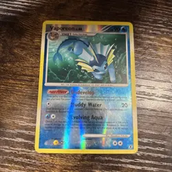[HP] Vaporeon 34/111 Reverse Holo Rising Rivals 2009 Pokemon Card - Image 1