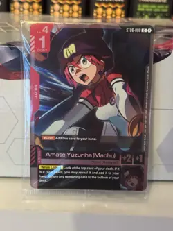 Gundam TCG Regional Top 64 ST06-009 Amate Yuzuriha (Machu) Alt-Art Promo Card - Image 1