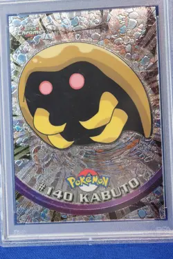 2000 Topps Chrome KABUTO #140 POKEMON T.V. Trading Card PSA Graded NM 7 RARE TCG - Image 2