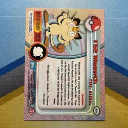 Pokemon 52 Meowth Topps Trading Card Pokemon Trading Card TCG 1999 - Image 2