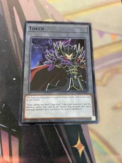 YUGIOH - SUPREME KING JADEN & KING'S CASTLE - SUPER RARE - TOKEN - TKN5 - NM - Image 1