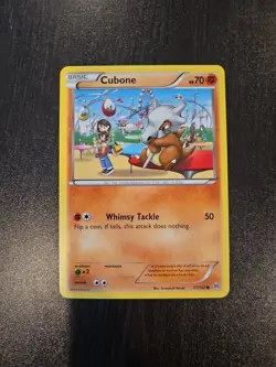 Pokemon TCG Cubone XY Breakthrough Card 77/162 - Image 1