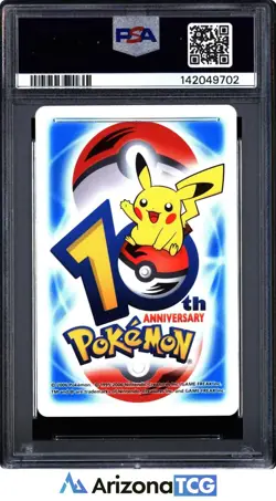 Pokemon 2006 Clamperl/Gorebyss/Huntail 10 Clubs 10th Annv. Playing Card PSA 10 - Image 2