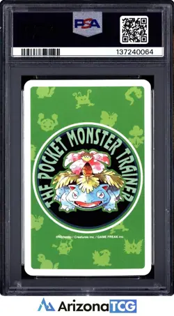 Pokemon 1996 Magmar 126 Jack Of Clubs Green Playing Card Japanese GEM MT PSA 10 - Image 2