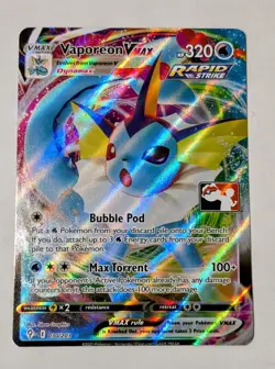 Vaporeon VMAX 030/203 Prize Pack Series Cards Holo - Image 2