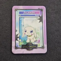 2000 Taco Bell Digimon Salamon Promo Rookie Metal Card - Image 1