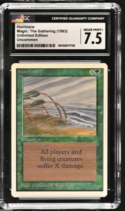 HURRICANE Unlimited U CGC 7.5 MTG [Nostalgium] - Image 1