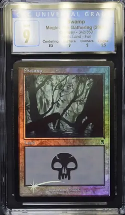 SWAMP Odyssey Foil CGC 9 Q++ MTG [Nostalgium] - Image 1