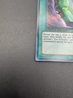 Yugioh Pot of Duality CT08-EN008 Super Rare Limited Edition NM - Image 3