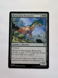 Rampaging Brontodon - MTG Commander Masters - NM - Image 1