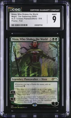 NISSA, WHO SHAKES THE WORLD Secret Lair Foil Rare CGC 9 MTG [Nostalgium] - Image 1