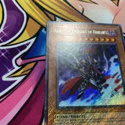 Yugioh! Gorz The Emissary Of Darkness RP02-EN000 (2025 Reprint) Secret Rare NM - Image 2