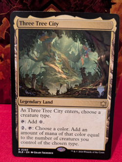 Three tree city Promo Non-Foil R NM Bloomburrow MTG - Image 1