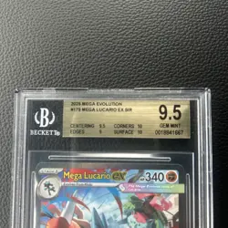 2025 Pokemon Mega Evolution Mega Lucario EX SIR #179 BGS 9.5 Gem Mint 🔥🔥🔥 - Image 3